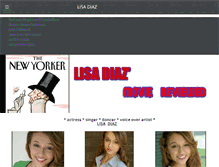 Tablet Screenshot of lisadiaz.net